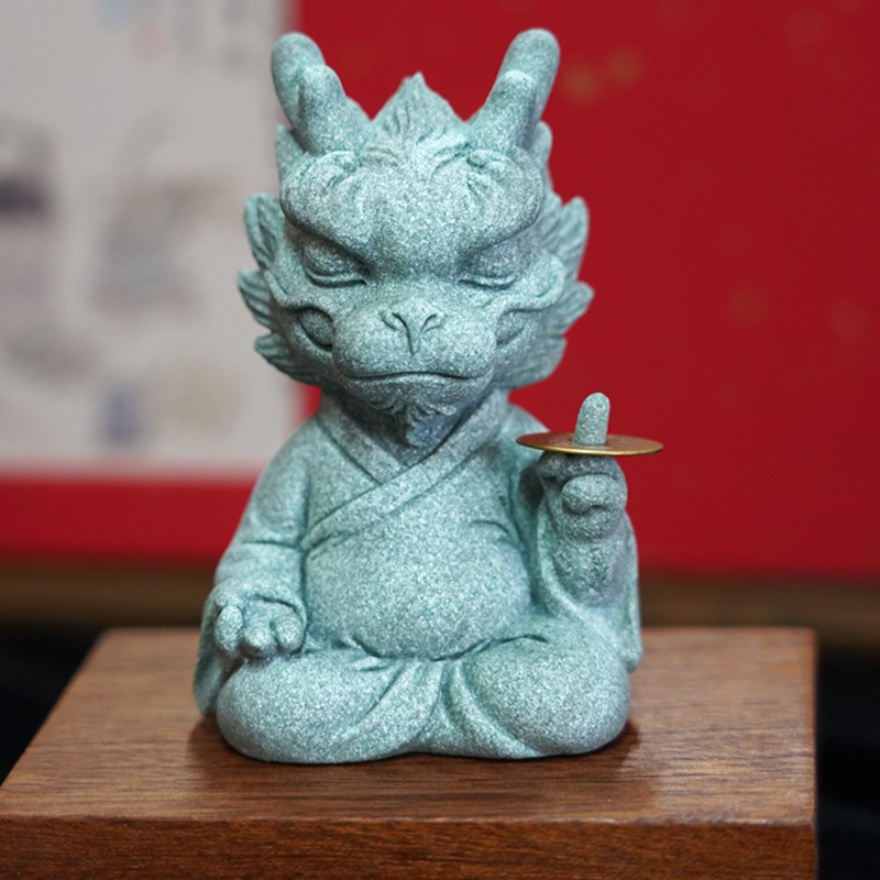 《一直富》e龙年生肖摆件桌面国潮中国传统茶宠吉祥物手办治愈物