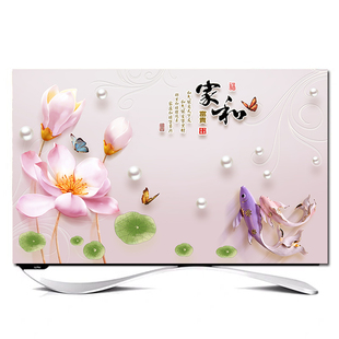 75防尘罩新品 55寸液晶电视机罩50q 布艺 曲面台挂式