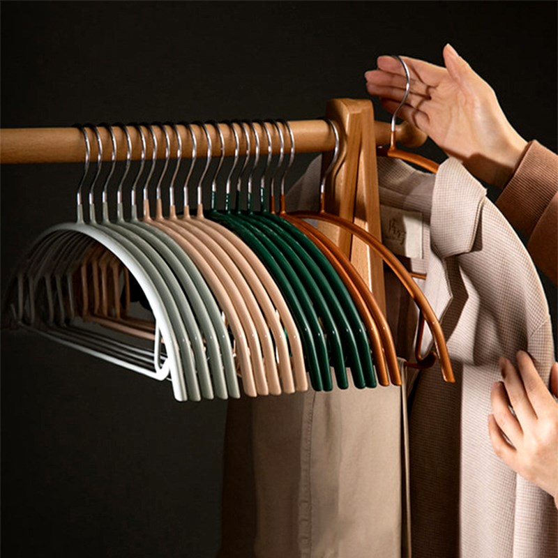 毛衣衣架纳米无痕衣架无痕v防肩角挂衣不起包半圆弧形衣架防变形