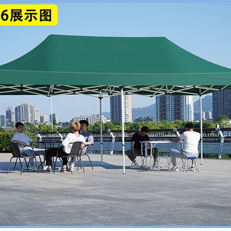 四脚四角帐篷布3xm3米户外折叠帐篷四方伞布防雨篷遮阳棚加厚顶布