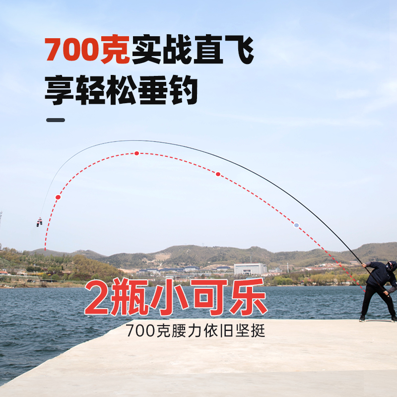克虏搏飞拔8/9/10/11s/12/13米短节炮竿溪流手竿超轻超硬碳素杆