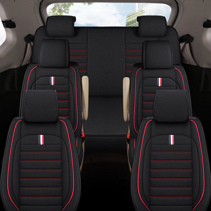 五菱宏光S荣光V征程汽车座套长安欧诺S欧尚X70RA亚麻坐垫四季全包