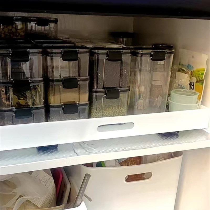 整体橱柜内抽屉置物架厨房收纳w拉篮下水槽抽拉式储物洗衣机柜轨
