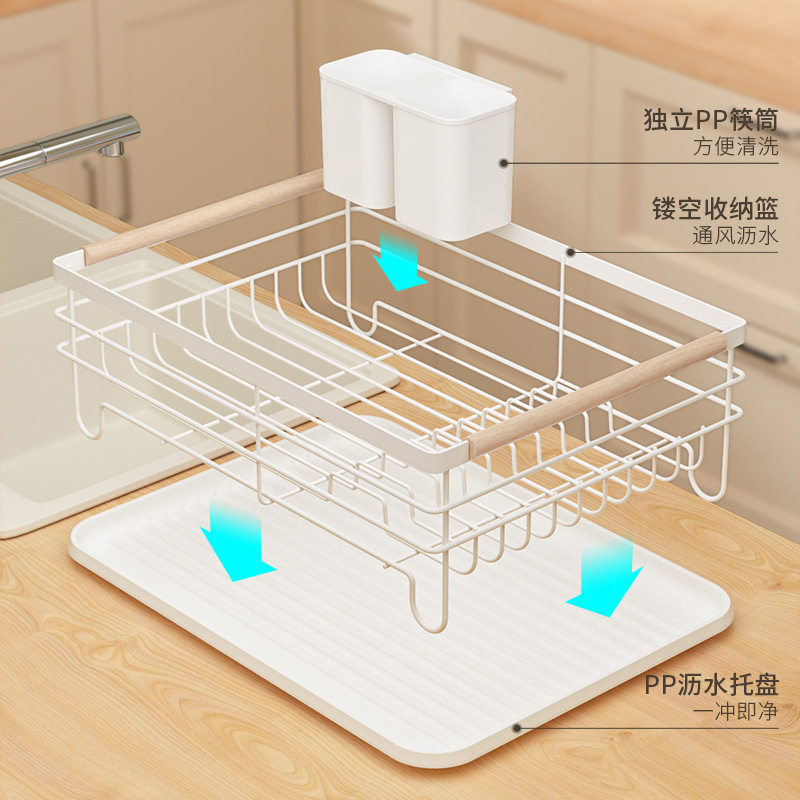 新疆包邮到家沥j水碗架碗碟收纳架水槽置物架台面碗柜碗筷沥水收