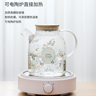 日式耐热高温玻璃冷m水壶套装大容量水具家用泡茶壶装凉白开水壶