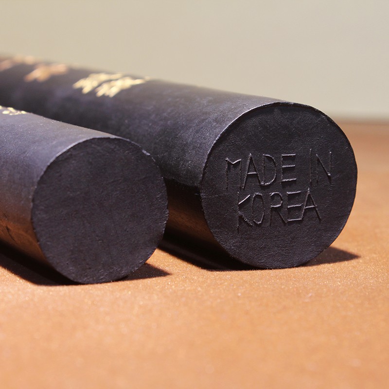 徽墨101油烟墨棒四两 一斤墨杵出口韩国墨条胡开文大Y圆柱墨块墨