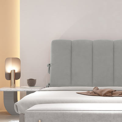 床头套罩a靠背软包薄款旧床改造铁艺床全包双面可拆洗新款床头靠