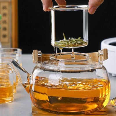蒸煮一体茶壶电陶炉加热2024新款煮茶器玻璃烧Q水泡茶专用家用茶