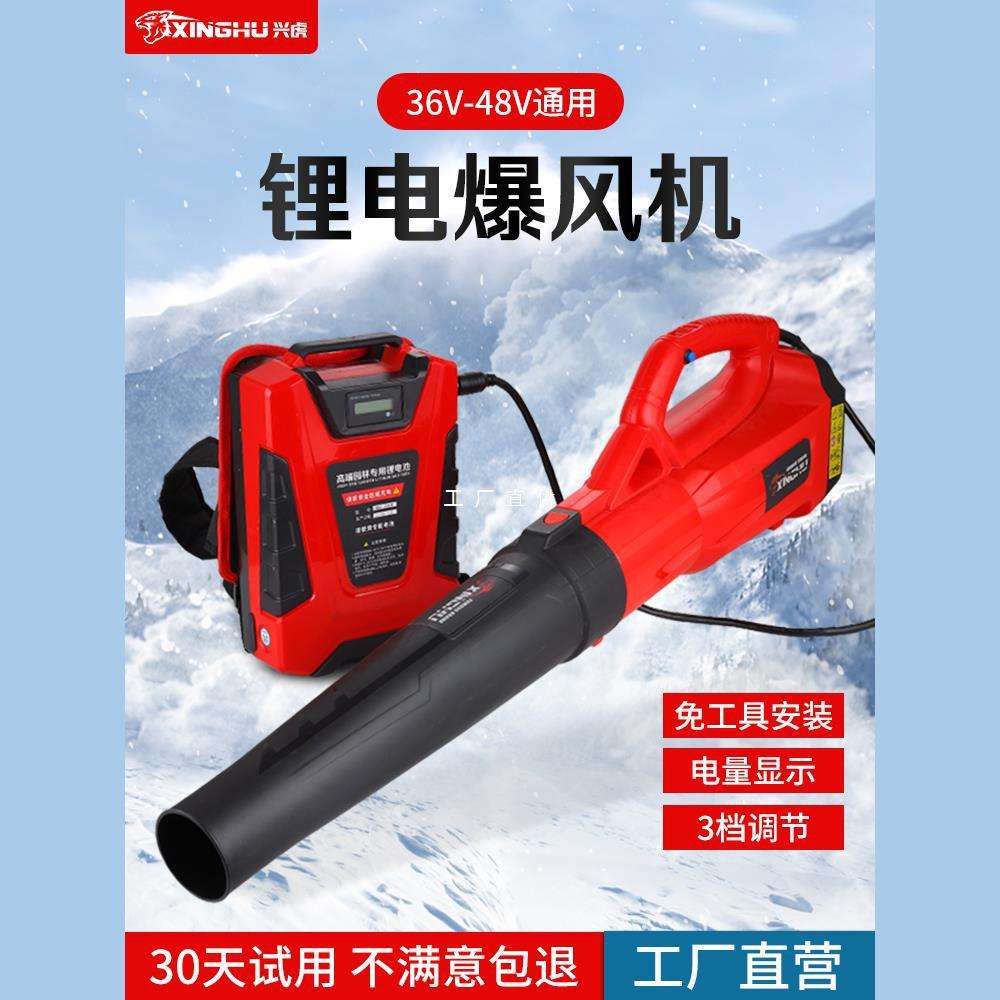 大功率便携背负手持锂电吹风机吹雪落叶公道路电动树叶吹灰尘风机