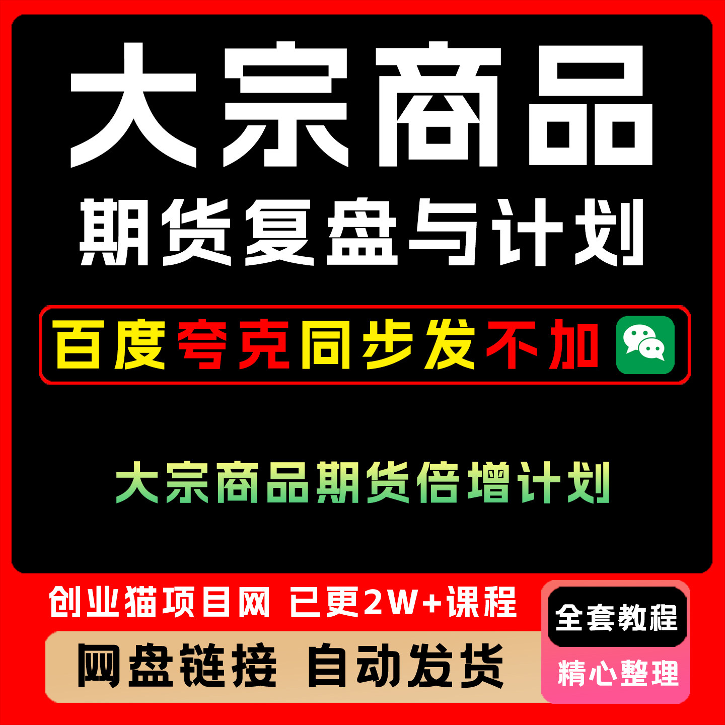 2025倍增计划大宗商品期货复盘与计划全套视频精讲学习教学课程