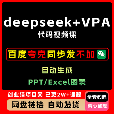 deepseek+VbA代码 5分钟自动生成PPT/Excel图表 打工人效率翻倍