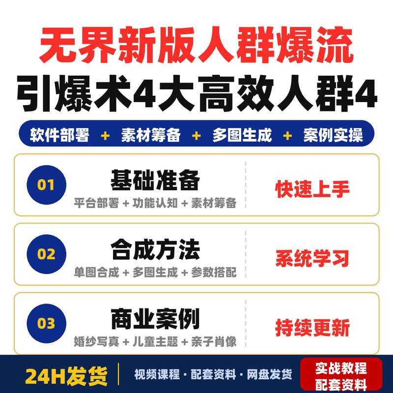 无界新版人群爆流引爆术4大高效人群4大核心玩法抢订单技巧轻松引