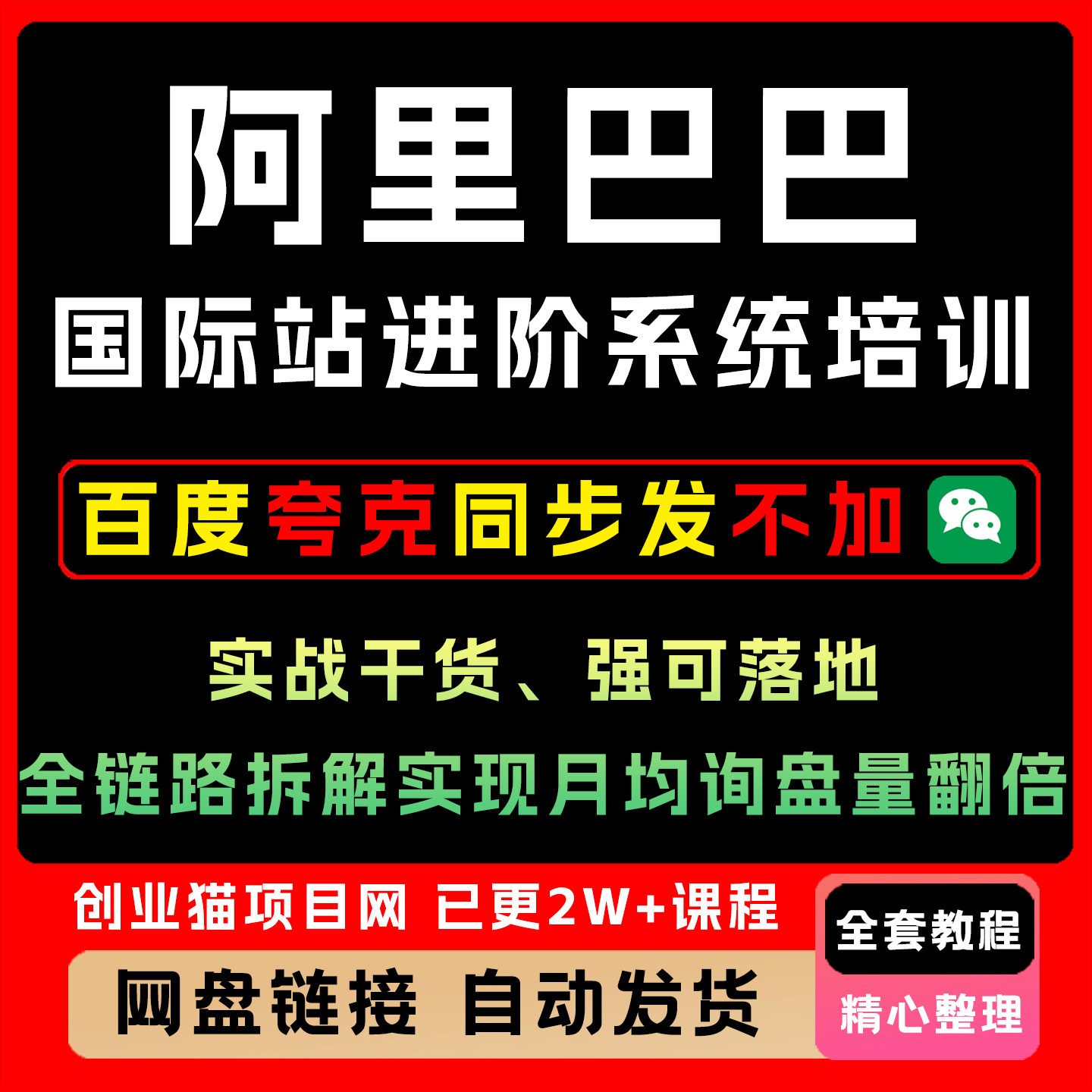 2026阿里巴巴国际站高级进阶系统运营培训精品课程教程视频课项目