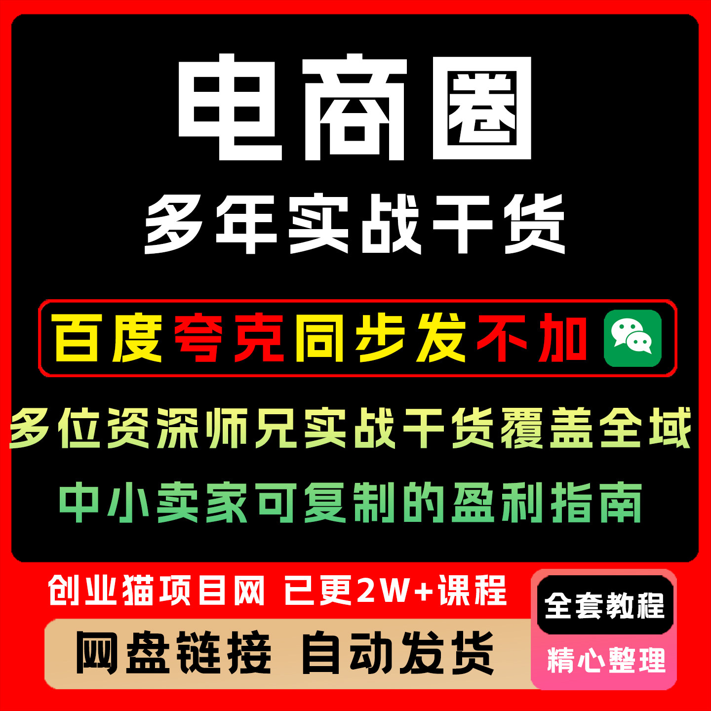 电商圈多年实战干货-更新3月：多位资深师兄实战干货覆盖全域平台图片