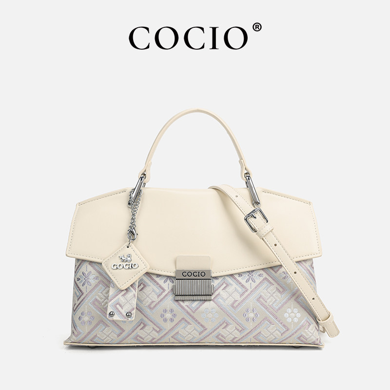 COCIO轻奢时尚国风新中式锦绣单肩斜挎包CC156