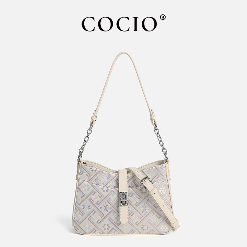 COCIO轻奢时尚国风新中式锦绣斜挎包CC303