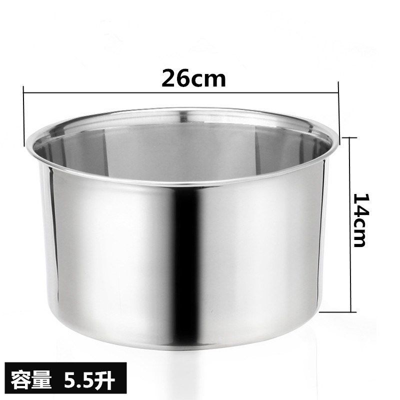 新烘焙盆料理加厚打蛋盆圆形防滑和面盆带盖加深盆白钢盆