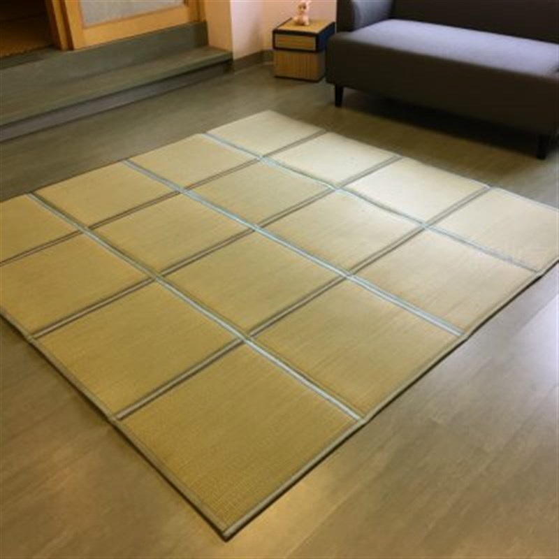 拼图环保蔺草席地垫榻榻夏季客厅凉席垫地毯儿童卧室爬行垫
