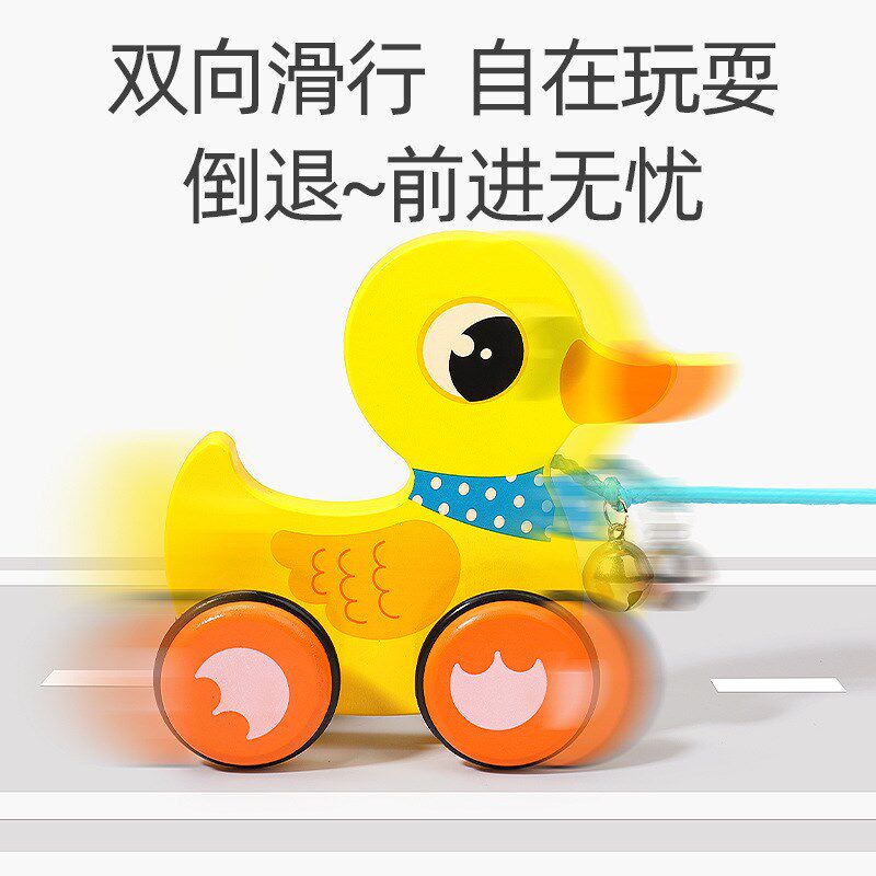一岁半宝宝学步车手拉线绳小狗敲鼓车岁婴幼儿童牵引
