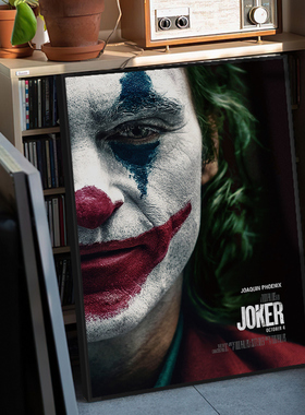Jo小丑 电影院海报装饰画D漫画复古怀旧壁画酒吧墙面挂画