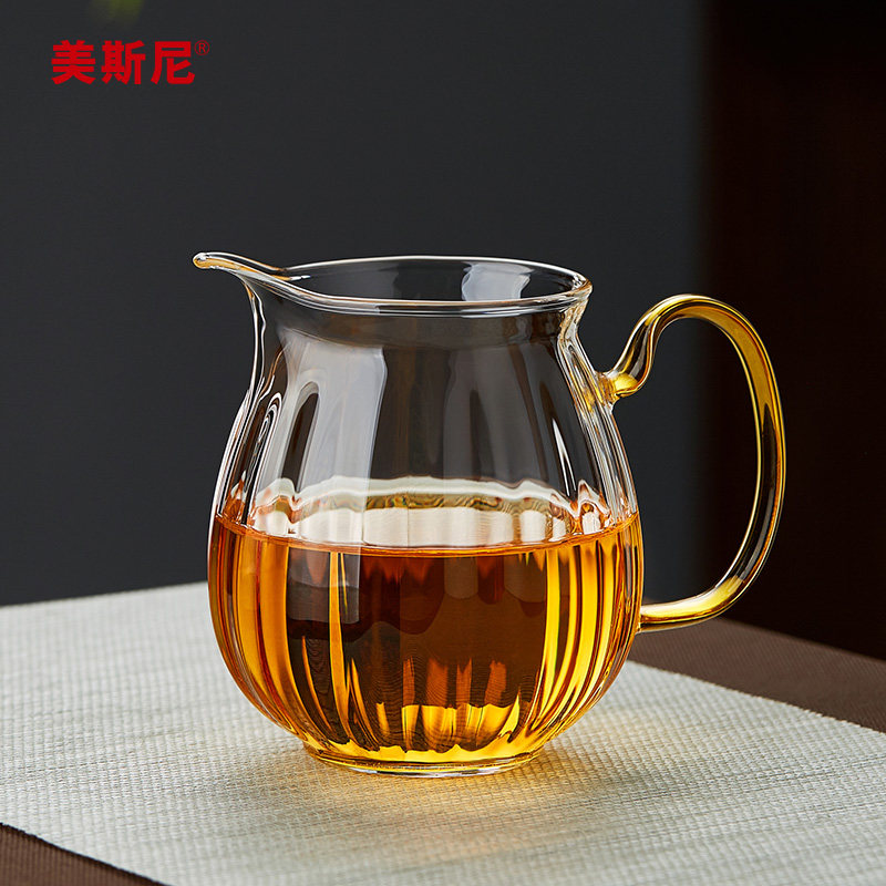 美斯尼公道杯大容量耐热加厚公杯茶漏一体分茶器功夫茶具图片