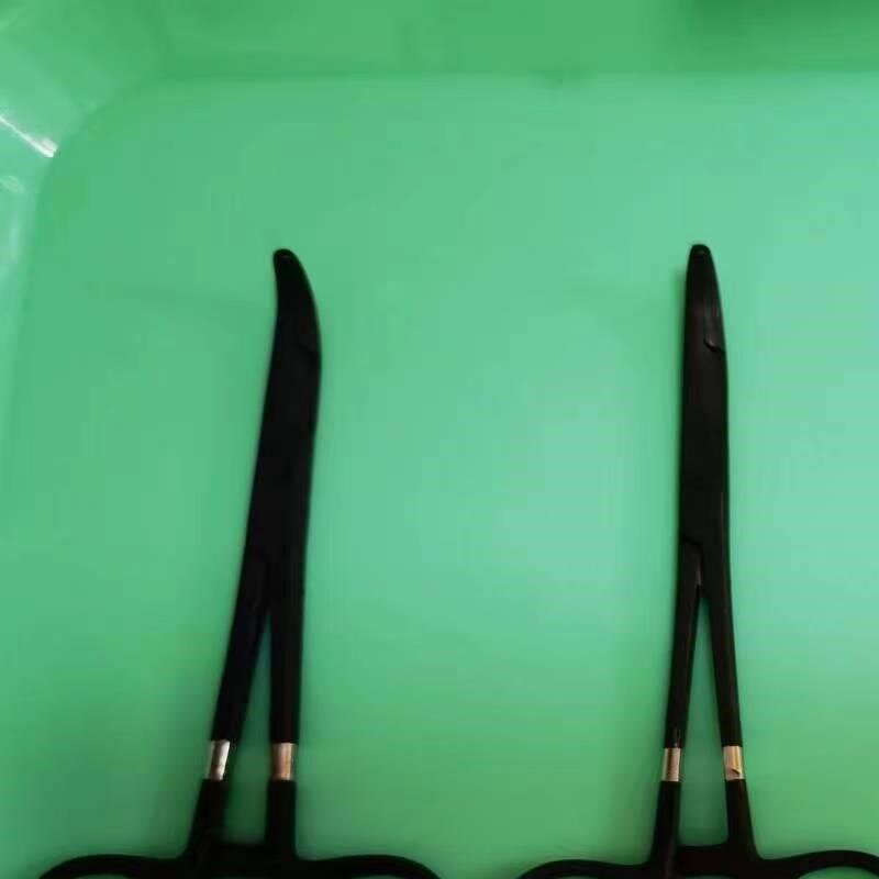 持针剪钳 硬质合金持针钳 金柄剪钳  弯头持针器带锯齿剪多功能钳