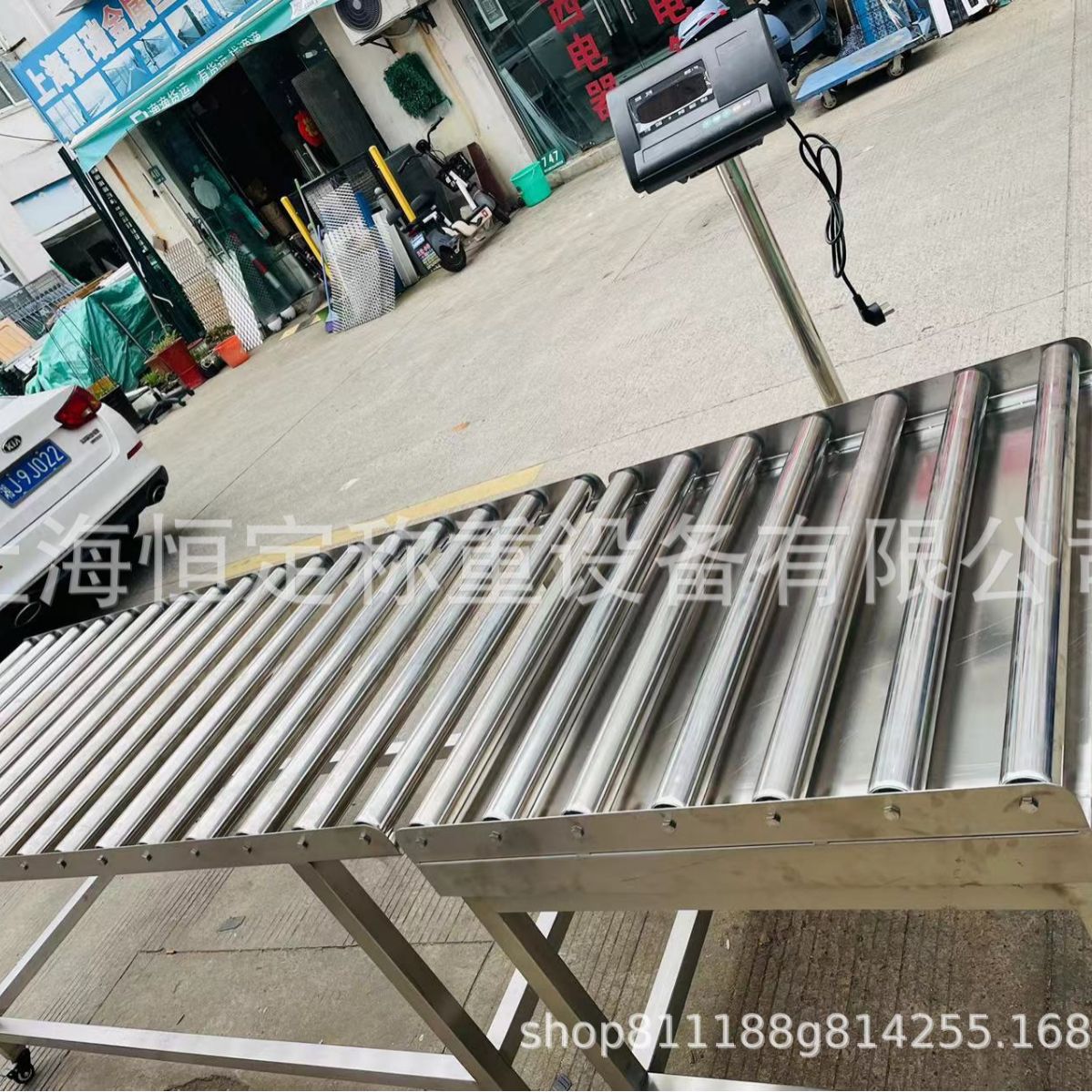 不合格产品停止报警滚筒秤 PLC控制辊筒台称 304不锈钢动力检重称
