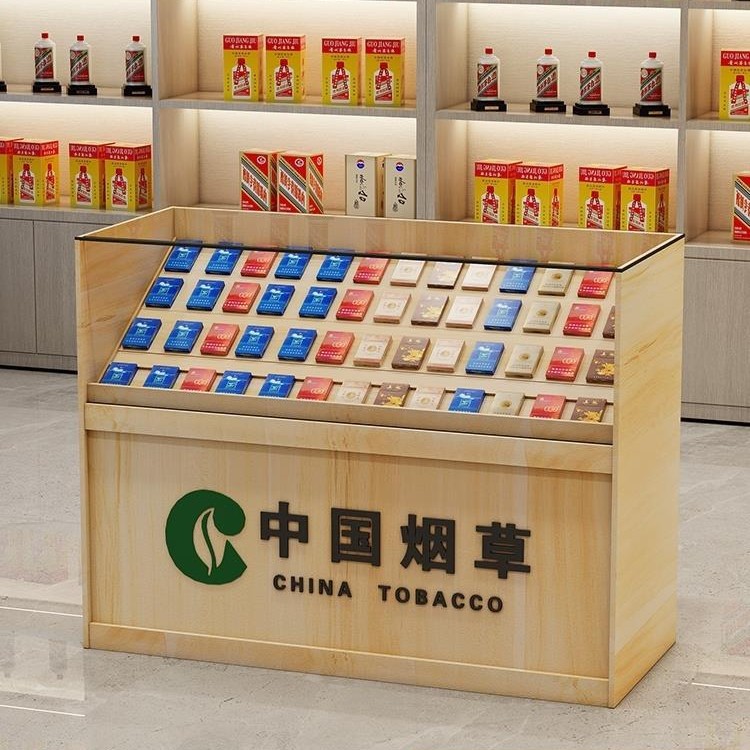 超市便利店玻璃烟柜收银台