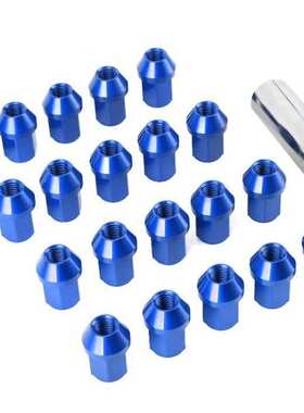 含税 轮毂轮毂螺母7075航空铝合金轻量化螺母Hex 19mm 长度35mm