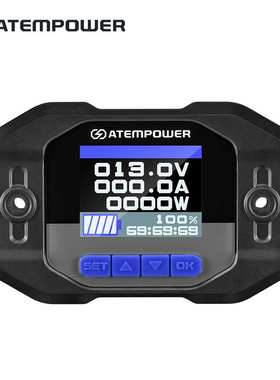 ATEM POWER 12V 200A汽车电池测量计电压电流电量实时显示监测器