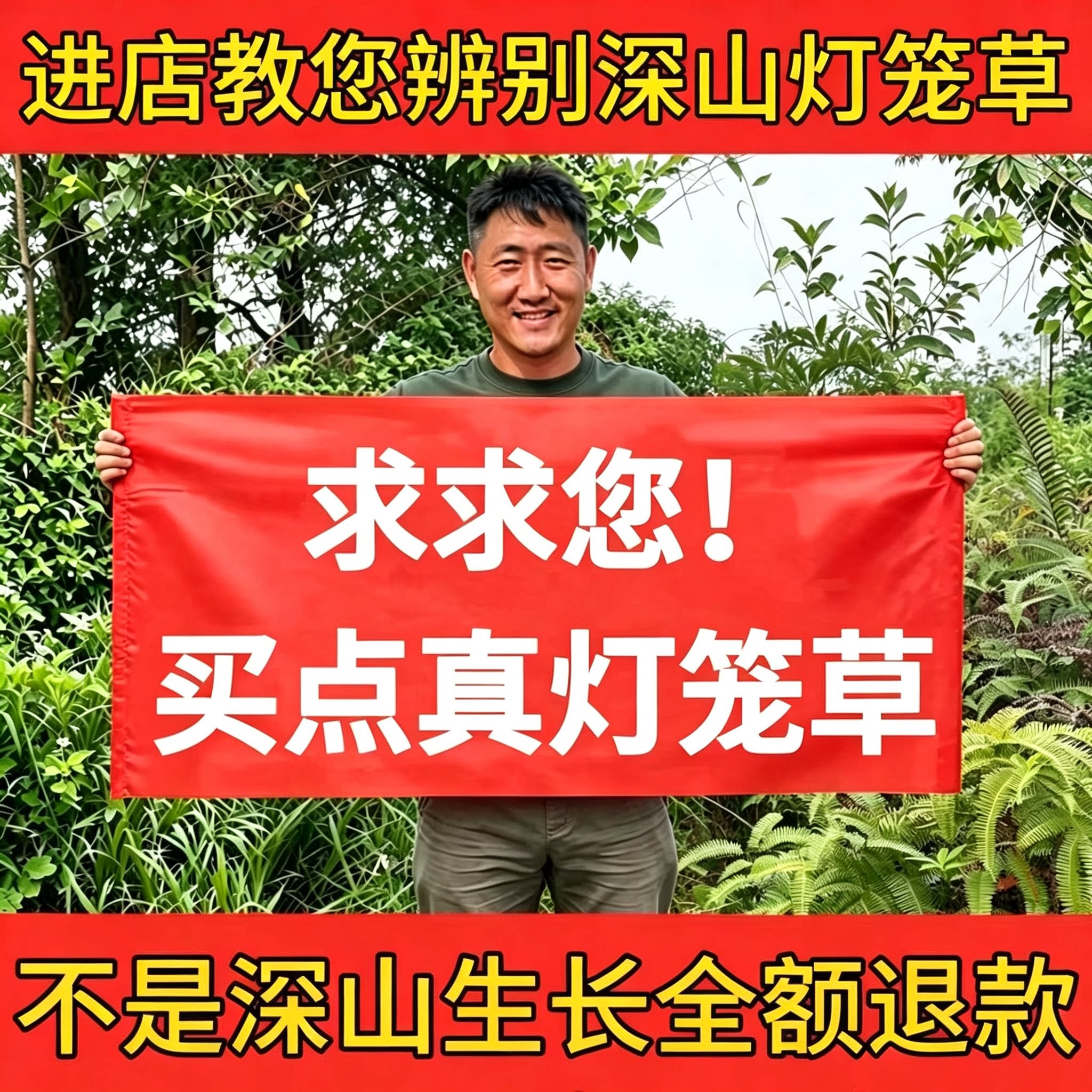 广西深山灯笼草切段干品500g草药图片