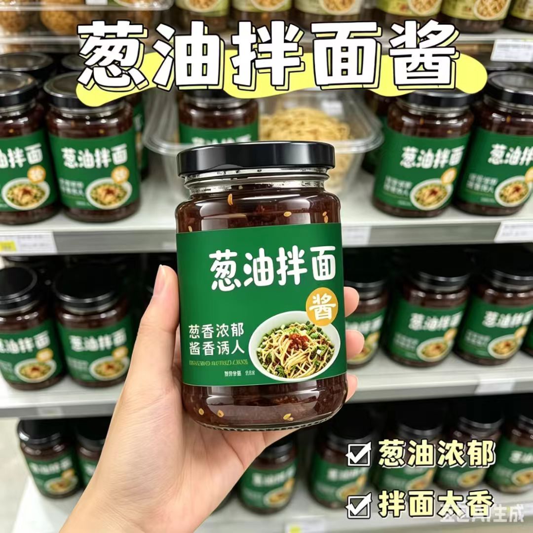 【新品冲量】正宗葱油酱当季新鲜头茬香葱精选佛手瓜罐装葱油拌面