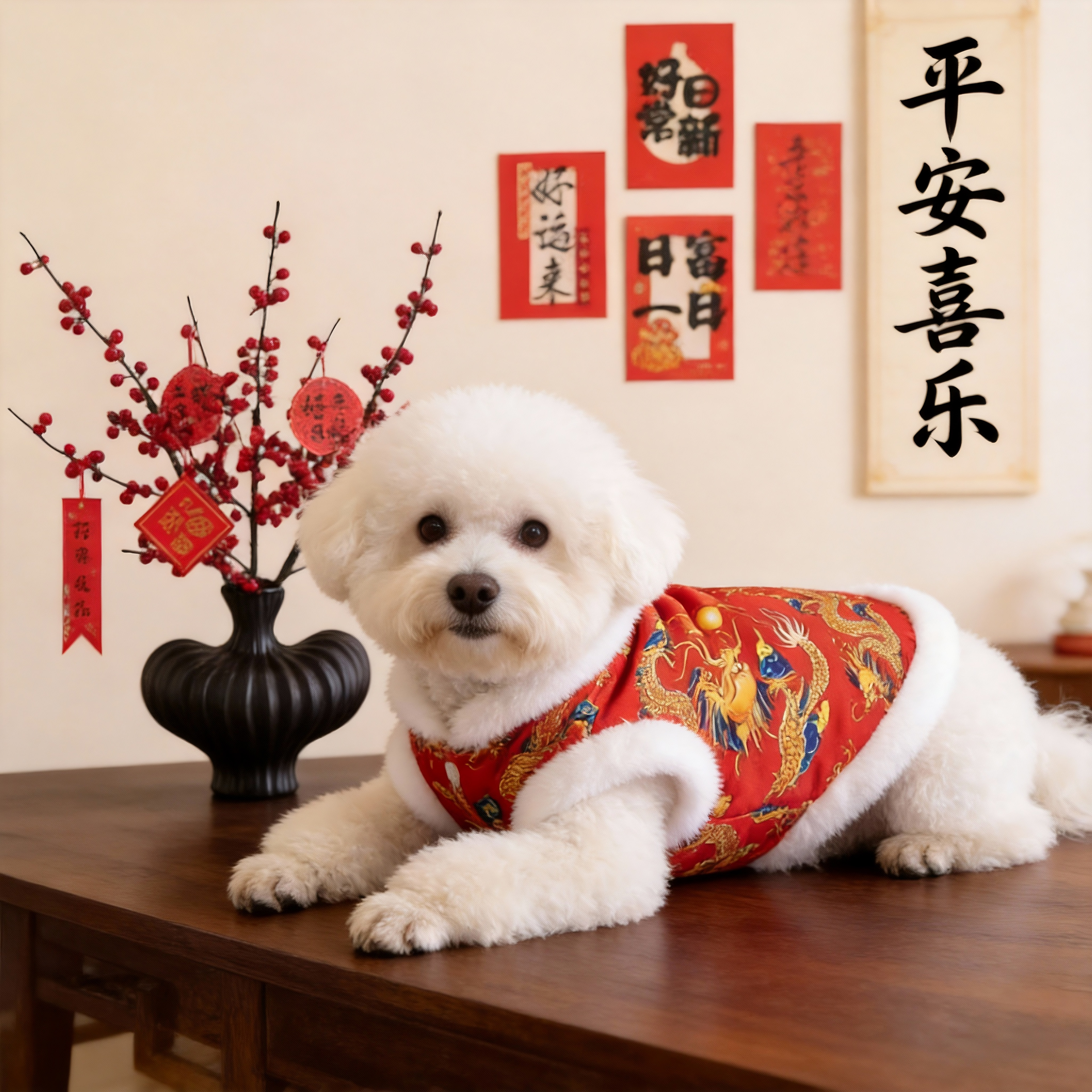 狗狗衣服新年龙装泰迪比熊博美小型犬幼猫猫咪衣服加绒保暖拜年装,宠物/宠物食品及用品,猫宠物服装/雨衣（新）,淘宝优惠券,粉丝福利购,淘宝优惠卷