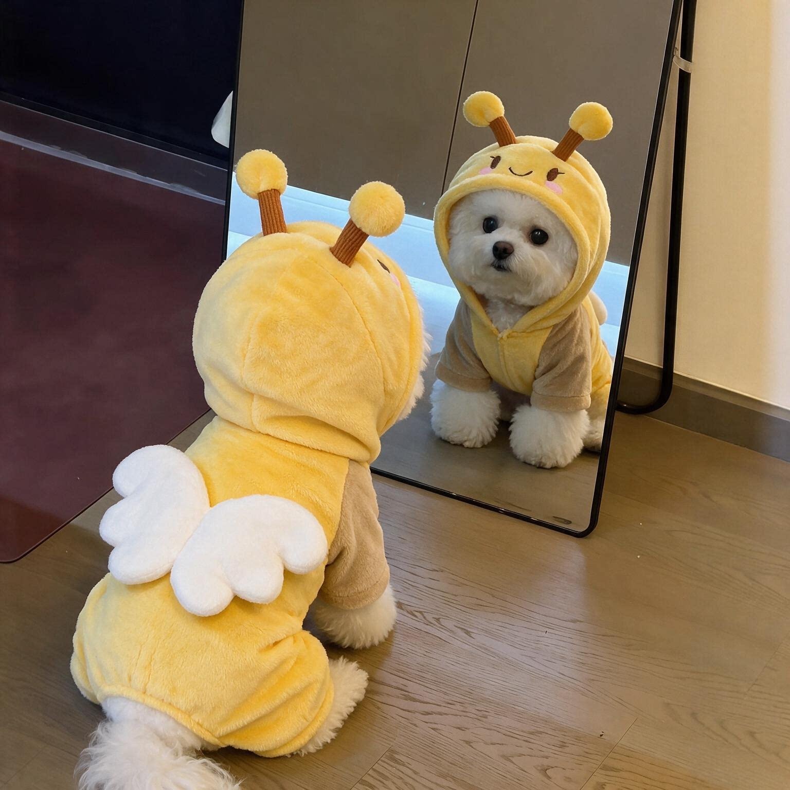 狗狗衣服秋冬装宠物四脚衣加厚保暖比熊雪纳瑞小型犬猫衣服防掉毛