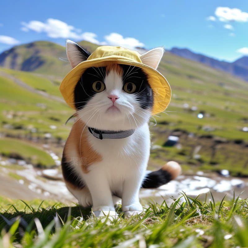 猫咪帽子可爱露耳朵夏季防晒