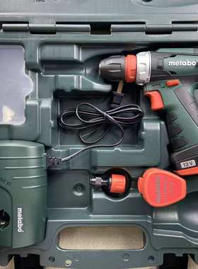metabo麦太保PowerMaxxBS快换基础款12V充电钻手电钻锂电钻双电
