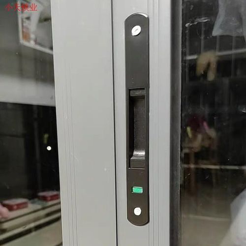 90型地窗户移动门锁窗锁单双面阳台滑落断桥铝配件锁扣推拉钩锁.