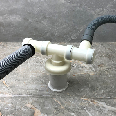 洗衣机下水道排水管地漏专用接头二合一三头通三通口防漏水双两用