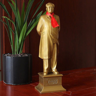 毛铜像招挥手主全身像客厅办公室桌面摆件爷爷像送礼长辈领导席