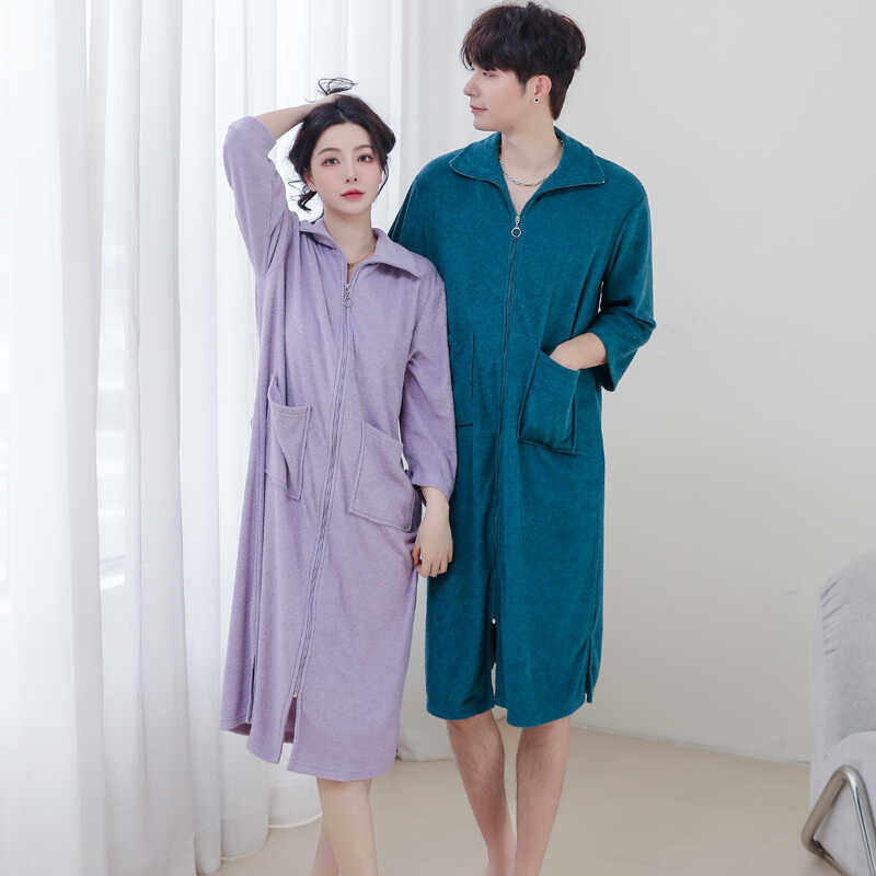 懒人浴巾可穿男女浴袍夏大码毛巾料浴衣薄款吸水速干浴裙连体睡衣