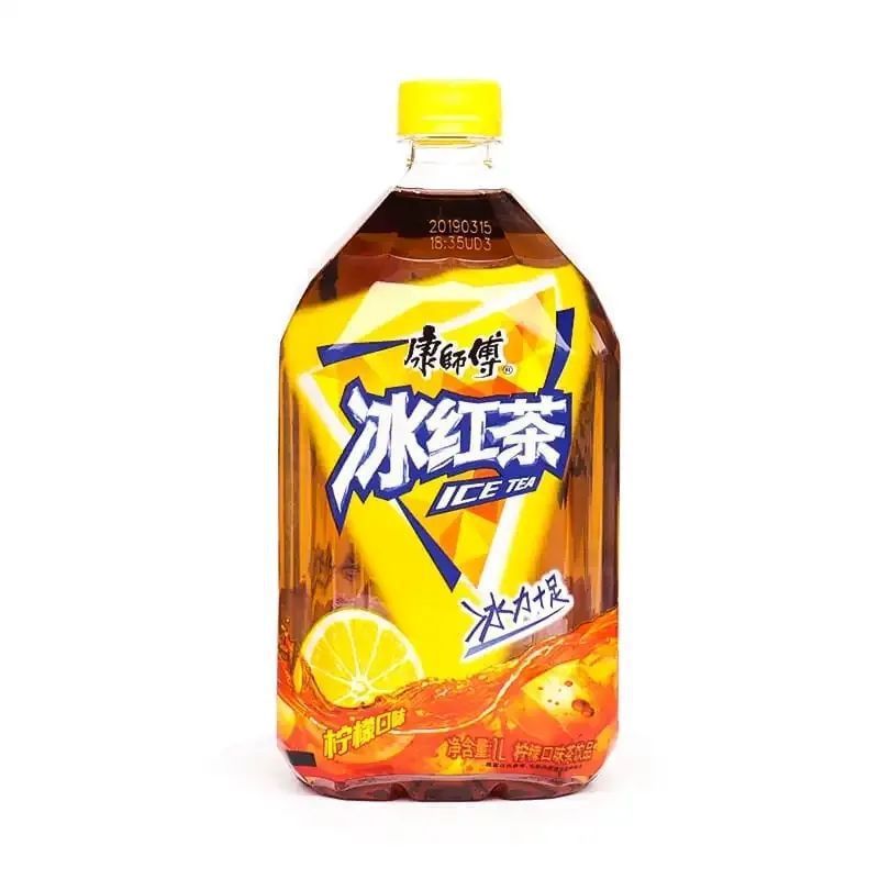 新货冰红茶1升整箱康师傅1000ml*3/6/12瓶饮料大容量量贩装