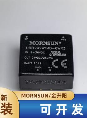 URB2424YMD-6WR3金升阳DC-DC电源模块9-36V转24V250mA 6W全新原装
