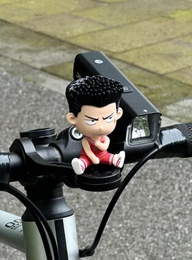 自行车码表架装饰玩偶破风山地车配饰公路车N支架可爱骑行配件改