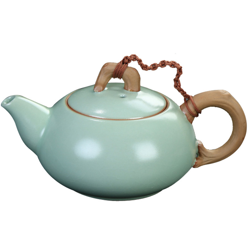 汝窑茶壶 单壶陶瓷功夫茶具过滤泡茶G器 开片可养西施壶侧把壶冰,餐饮具,茶壶,淘宝优惠券,粉丝福利购,淘宝优惠卷