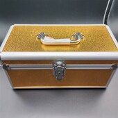 新款 技师专用收纳 川扬专业采耳工具箱铝合金A双层手提扁箱子套装