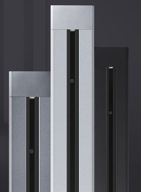 台湾台式110V带1.5米线厨房移动灰色轨道K15A插座壁挂电力导轨家