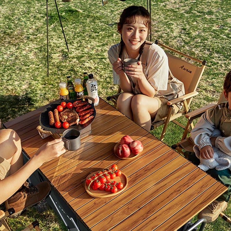 户外可折叠加高露营推车营地车拖斗款手推野N餐车营地拉杆后开野