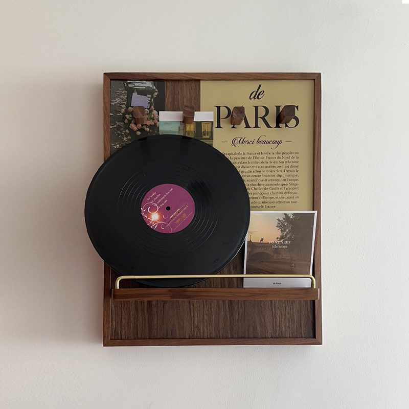 电表箱装饰画遮挡实木黑胡v桃免打孔盖板配电闸箱改造挂画遮丑神