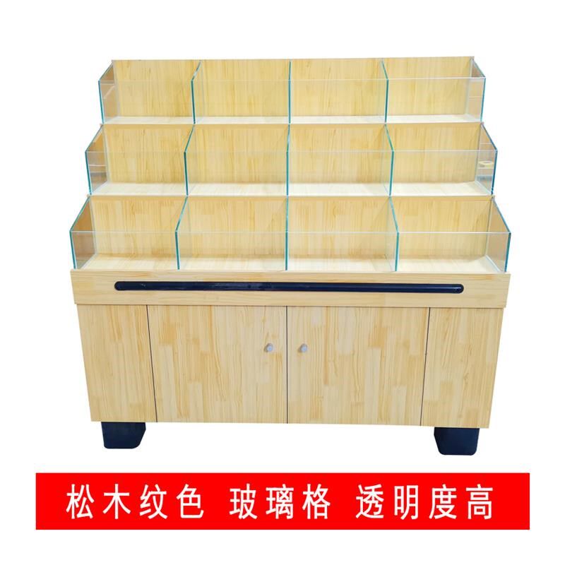 超市单面散称x货架木质零食展架五谷杂粮展N示架糖果柜散货柜干果