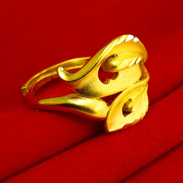 9999足金戒指送妈妈礼物纯金指环图片